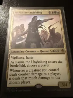 Saskia the Unyielding Commander 2016 Foil - Image 1
