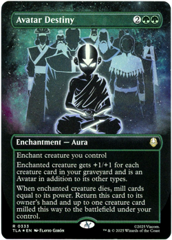 Avatar Destiny (Borderless Foil) 0333 Avatar: The Last Airbender TLA - MTG - NM - Image 1