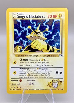 Pokemon - Lt. Surge's Electabuzz (6/132) - Unlimited Holofoil - Gym Heroes (G1) - Image 1