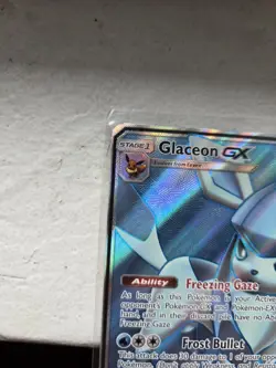 POKEMON Glaceon GX (Full Art) 141/156 Sm-Ultra Prism Holo NM ULTRA RARE - Image 3