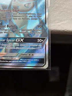 POKEMON Glaceon GX (Full Art) 141/156 Sm-Ultra Prism Holo NM ULTRA RARE - Image 5