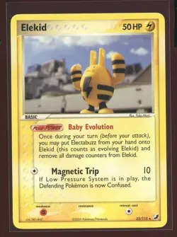 Elekid Non-Holo Rare NM 23/115 EX Unseen Forces Yuka Morii Pokemon - Image 1