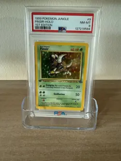 1999 POKEMON JUNGLE PINSIR-HOLO IST EDITION PSA 8 - Image 1