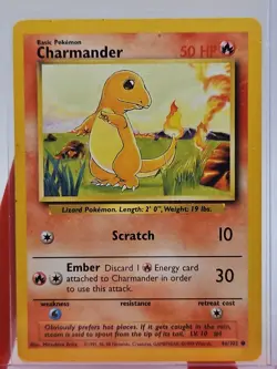 1999 Pokemon Base Set Charmander + Charmeleon (Ink ErrorU) - Image 4