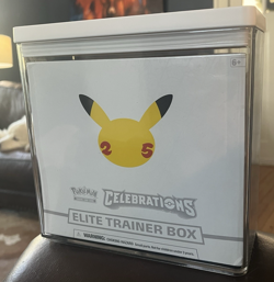 Pokemon 25th Anniversary Celebrations SEALED Elite Trainer Box with Target case! - Image 1