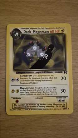 Pokemon TCG Team Rocket Bundle Dark Magneton Non Holo Rare 28/82 - Image 1