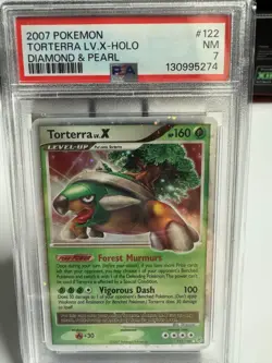 POKEMON DIAMOND & PEARL TORTERRA LV X #122 ULTRA RARE PSA 7 NM #130995274 - Image 1