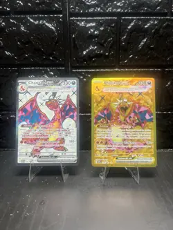 Pokemon TCG Charizard Lot Ex Full Art 056 Promo, 228/197 Gold Obsidian Flames NM - Image 1