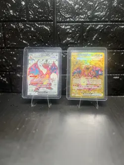Pokemon TCG Charizard Lot Ex Full Art 056 Promo, 228/197 Gold Obsidian Flames NM - Image 3