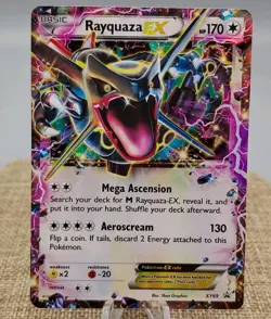 Pokemon TCG Shiny Rayquaza EX XY69 Ultra Rare Black Star Promo 2015 NM - Image 1