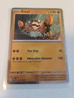Klawf #122/198 Cosmos Holo SV01: Scarlet & Violet Base Set Pokemon NM - Image 1