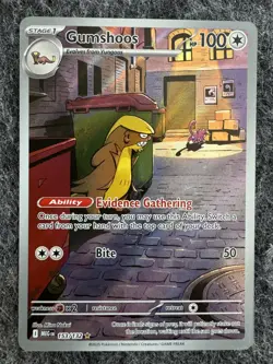 Pokemon TCG Gumshoos 153/132 Holo Illustration Rare: Mega Evolution NM - Image 1