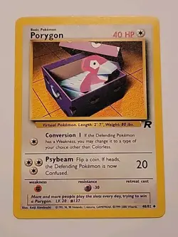Pokemon TCG Porygon 48/82 Team Rocket Regular - Image 1