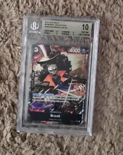 One Piece Brook (Alt Art) EB01-046 PSA 10 Extra Booster Memorial Collection - Image 1
