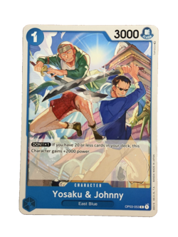 New: One Piece CCG Yosaku & Johnny OP03-053 Pillars of Strength Regular Common - Image 1