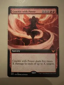 MTG - Crackle with Power Extended Art - Strixhaven: School of Mages - NM - Image 1