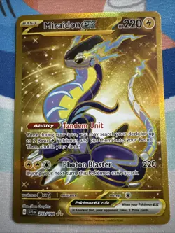 [2023] Pokemon Card TCG | Miraidon EX Holo Rare #253/198 Scarlet & Violet |. - Image 1