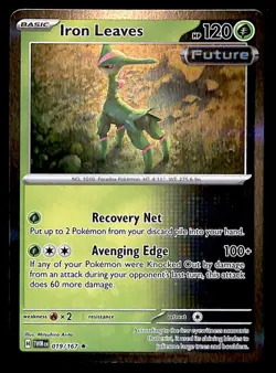 Iron Leaves Holo Twilight Masquerade 019/167, NM Pokemon Card - Image 1