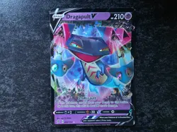 Dragapult V 092/192 SWSH Rebel Clash Pokemon Card Near Mint Condition - Image 1