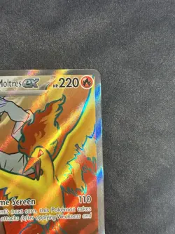 Team Rocket’s Moltres EX 208/182 - Full Art - Destined Rivals - Pokemon TCG- NM - Image 4