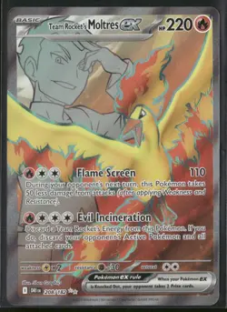 Team Rocket's Moltres EX 208/182 - Pokemon TCG Destined Rivals NM - Image 1