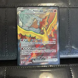 Pokemon TCG Team Rocket's Moltres ex 208/182 EN DRI Destined Rivals SIR NM Holo - Image 1