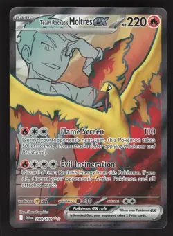 Team Rocket's Moltres ex 208/182 Pokemon TCG Destined Rivals NM - Image 1