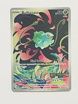 Bulbasaur Stamped 133/132 Pokemon Mega Evolution Near Mint Condition - Image 1