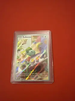 Pokemon Bulbasaur Holo Card SV07 Stellar Crown Illustration Rare 143/142 - Image 1