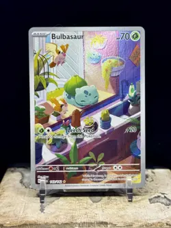 Pokemon Bulbasaur 143/142 Illustration Rare Holo Stellar Crown NM - Image 1