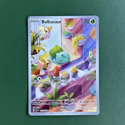 Pokemon Bulbasaur 143/142 Illustration Rare Holo Stellar Crown NM - Image 1