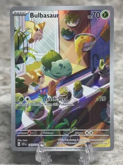 Pokemon Stellar Crown Bulbasaur 143/142 Illustration Rare Holo - Image 1