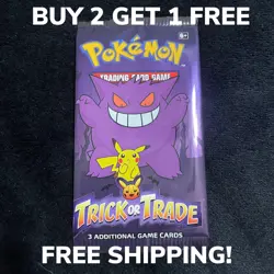 Pokemon Trick Or Trade Booster Pack Halloween Pack NEW SINGLE PACK - Image 1
