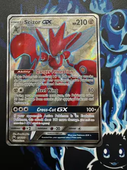 Scizor GX 158/168 Celestial Storm Holo Ultra Rare Full Art Pokemon Card NM - Image 1