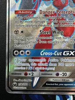Scizor GX 158/168 Celestial Storm Holo Ultra Rare Full Art Pokemon Card NM - Image 5