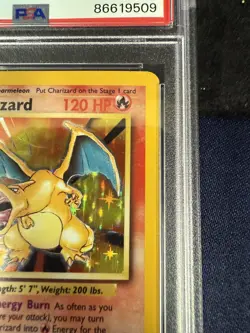1999 Pokemon Game Charizard-Holo PSA Mint 9 Base Set Unlimited - Image 3