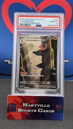 PSA 10 GEM MINT Charmeleon 169/165 Sv: Scarlet & Violet 151 Holo Pokemon 2023 - Image 1
