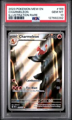 PSA 10 GEM MINT Charmeleon 169/165 Sv: Scarlet & Violet 151 Holo Pokemon 2023 - Image 1
