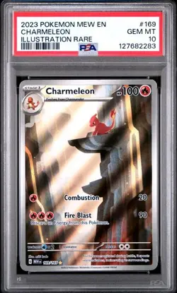 PSA 10 GEM MINT Charmeleon 169/165 Sv: Scarlet & Violet 151 Holo Pokemon 2023 - Image 1