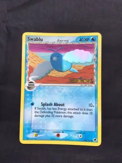 Pokemon Cards: EX Dragon Frontiers Reverse Holo: Swablu 65/101 - Image 1