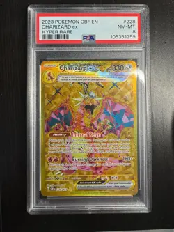 Pokemon TCG Charizard EX Full Art Secret Rare Card Sir Obsidian Flames 228/197 - Image 1