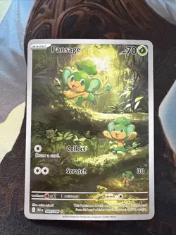 Pokemon TCG Pansage Illustration Rare Holo Black Bolt English Card 089/086 - Image 1