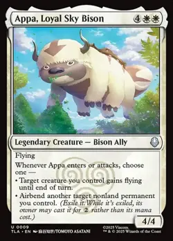 2x Appa, Loyal Sky Bison - Foil TLA NM MTG - Image 1