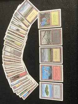 MTG Unlimited Land Lot (44) LP-MP - Image 1