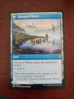 GLASSPOOL MIMIC / GLASSPOOL SHORE Zendikar Rising MTG Magic NM Rare - Image 2