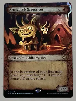 MTG Lorwyn Eclipsed Scuzzback Scrounger Creature RARE FOIL #0320 - Image 1