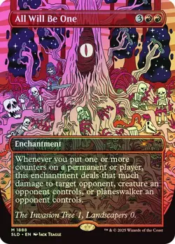 All Will Be One *Foil Borderless* - SLD - NM - Magic The Gathering - MTG - Image 1