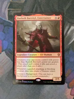 Baeloth Barrityl, Entertainer - Foil | Baldur's Gate | NM | MTG - Image 1