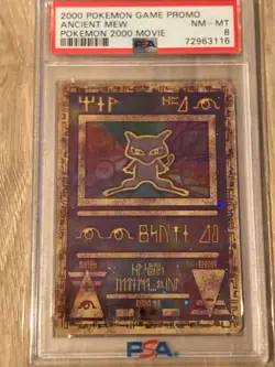 2000 POKEMON GAME MOVIE POKEMON 2000 MOVIE ANCIENT MEW PSA 8 - Image 1