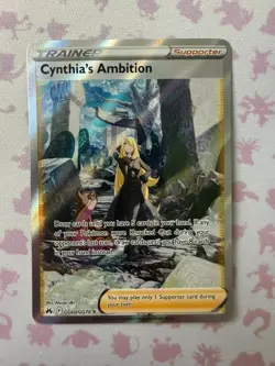 Cynthia's Ambition GG60/GG70 Rare Ultra Crown Zenith Galarian Gallery Pokemon NM - Image 1